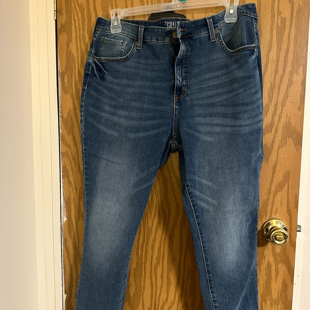Time and Tru High Rise Blue Jeans